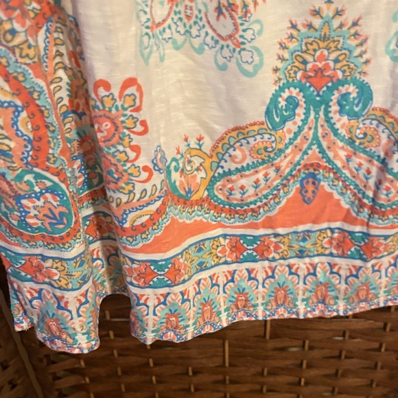 Ruby Rd. Multicolor Paisley Tunic Top - Picture 3 of 6